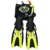 Allwell Junior Diving Mask, Snorkel and Fin Set – Yellow/Black